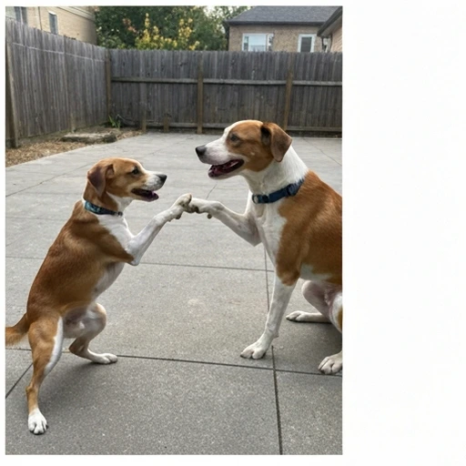 Brittany Spaniel herding practice