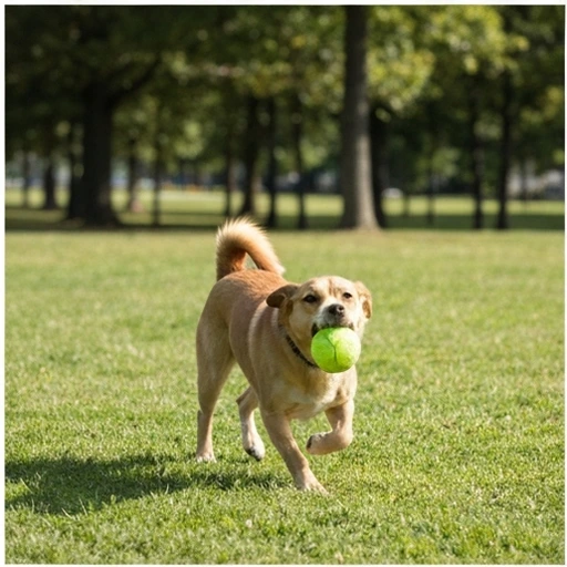 Brittany Spaniel in training