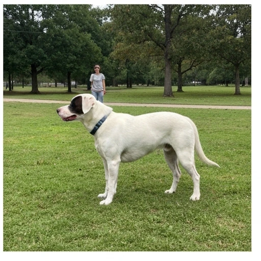 Dog handler training session