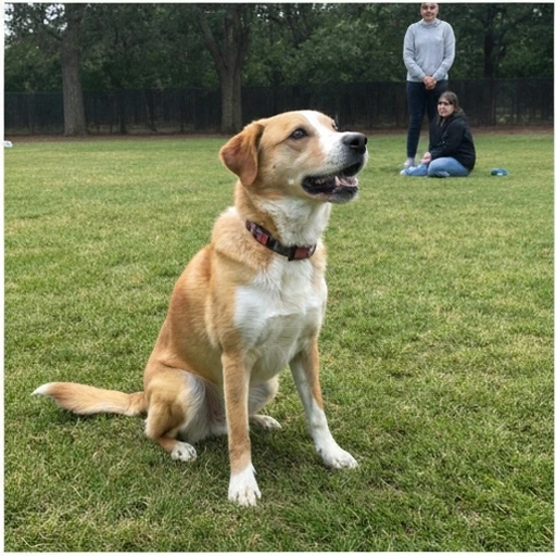 Brittany Spaniel in training
