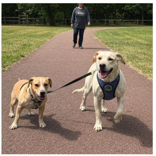 Herding dog in action