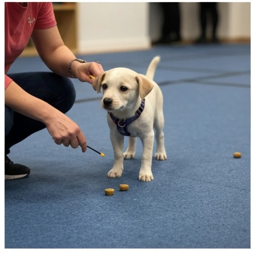 Dog during herding training