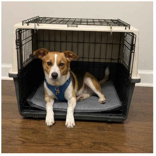 Herding dog working with livestock